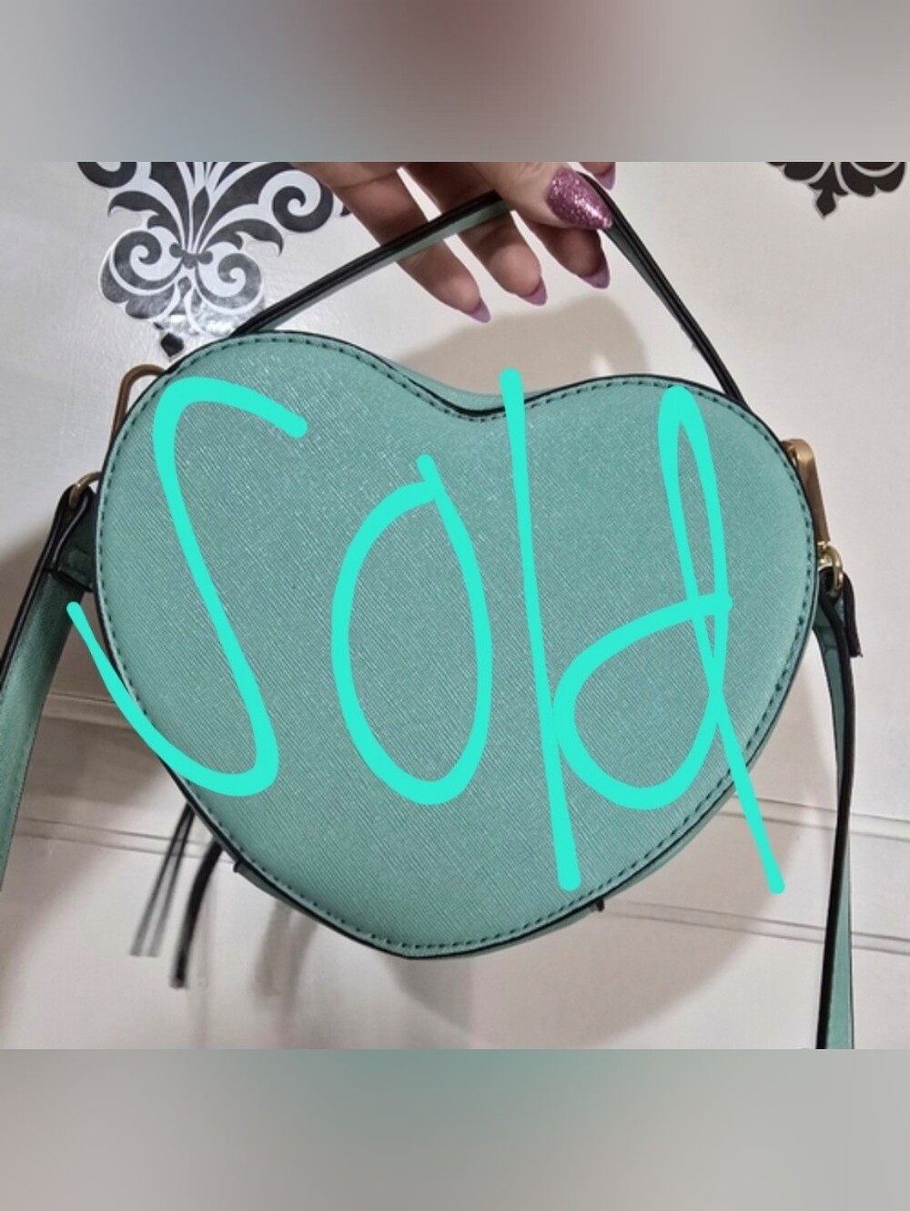 Turquoise Heart Purse